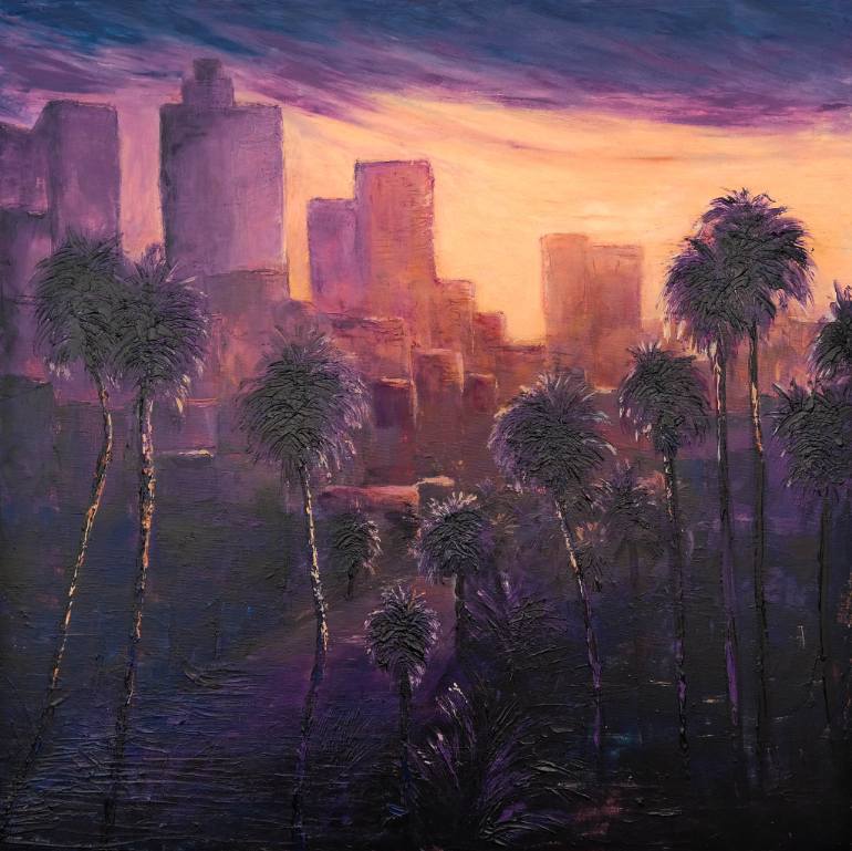 770x769 Saatchi Art The Light Over City Of Angels Los Angeles Diary Part - Los Angeles Painting