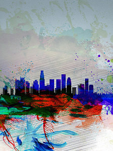 225x300 Downtown Los Angeles Paintings Fine Art America - Los Angeles Painting
