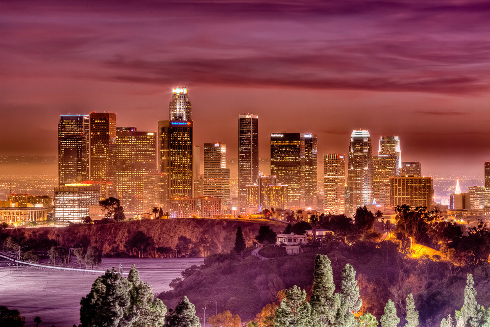 1000x667 Los Angeles, Ca Joshua Gunther Photography - Los Angeles Skyline Painting