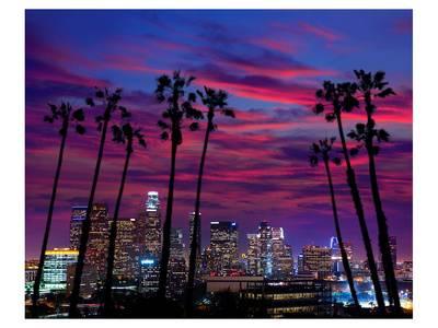 400x300 Affordable Los Angeles, Ca Posters For Sale - Los Angeles Skyline Painting