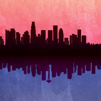 354x354 Best Seattle Skyline Art Products On Wanelo - Los Angeles Skyline Painting