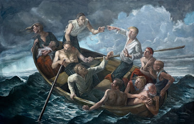 400x256 Michael Ross Painting And Other Adventures February 2008 - Lost At Sea Painting