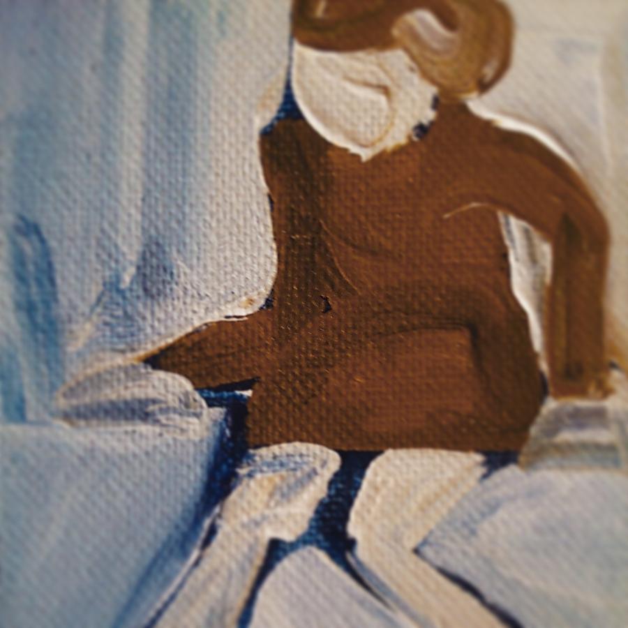 900x900 Lost Girl Painting By Laurel Gallagher - Lost Girl Painting