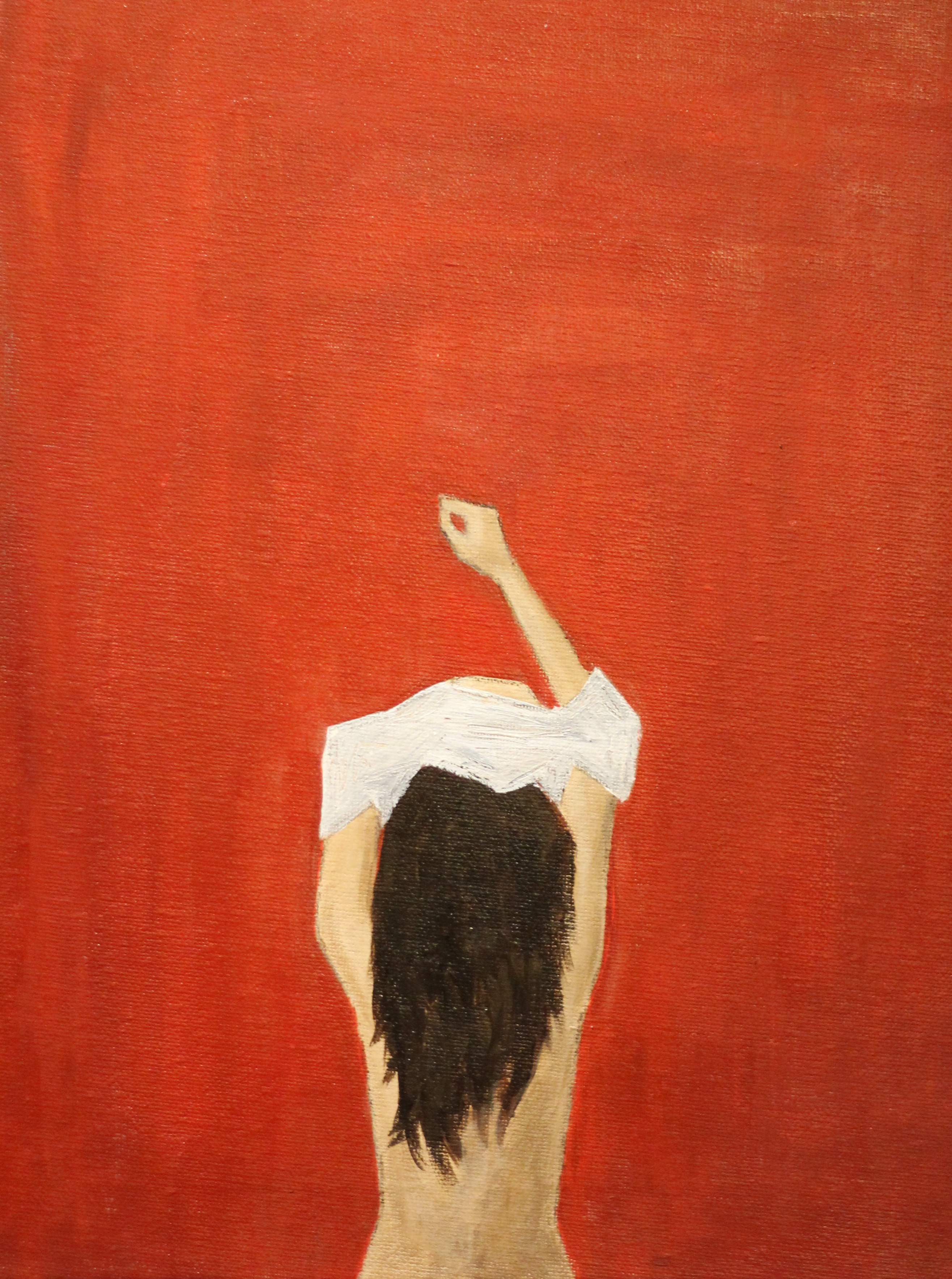 2632x3535 Lady In Red Thinkings - Lost Girl Painting