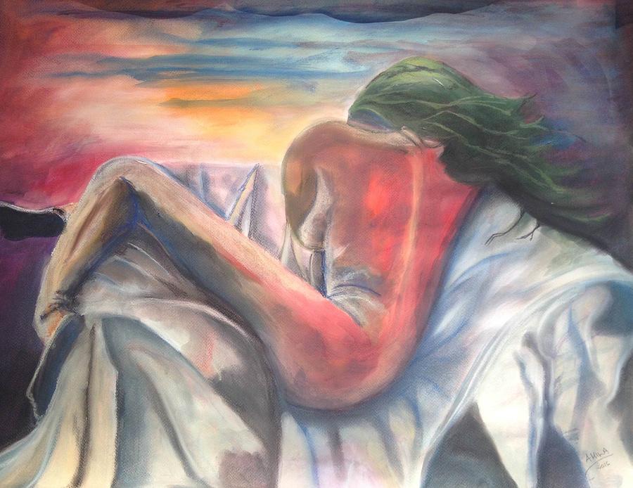 900x694 Lost Love Painting By Mina Mila - Lost Love Painting