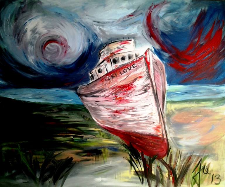 770x638 Saatchi Art Lost Love Painting By Ioana Jitaru - Lost Love Painting