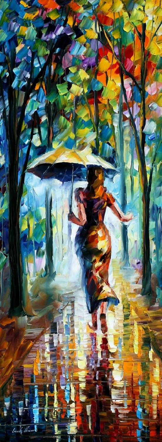 550x1493 So Vibrant Gorgeous Arte Brushes, Rain - Lost Love Painting