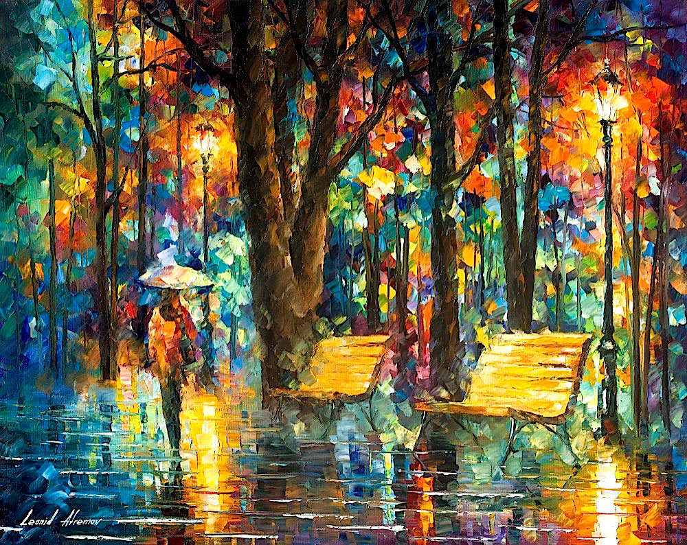 1000x794 Forgotten Love Original Oil Painting On Canvas By Leonid Afremov - Lost Love Painting