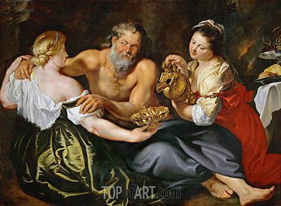 400x293 Lot And His Daughters Rubens Painting 13773 Topofart - Lot And His Daughters Painting