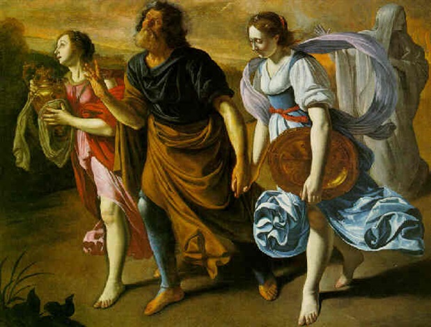 619x470 Lot And His Daughters By Orazio Gentileschi On Artnet - Lot And His Daughters Painting By Orazio Gentileschi
