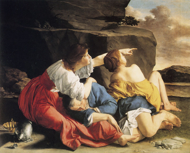 800x644 Orazio Gentileschi - Lot And His Daughters Painting By Orazio Gentileschi