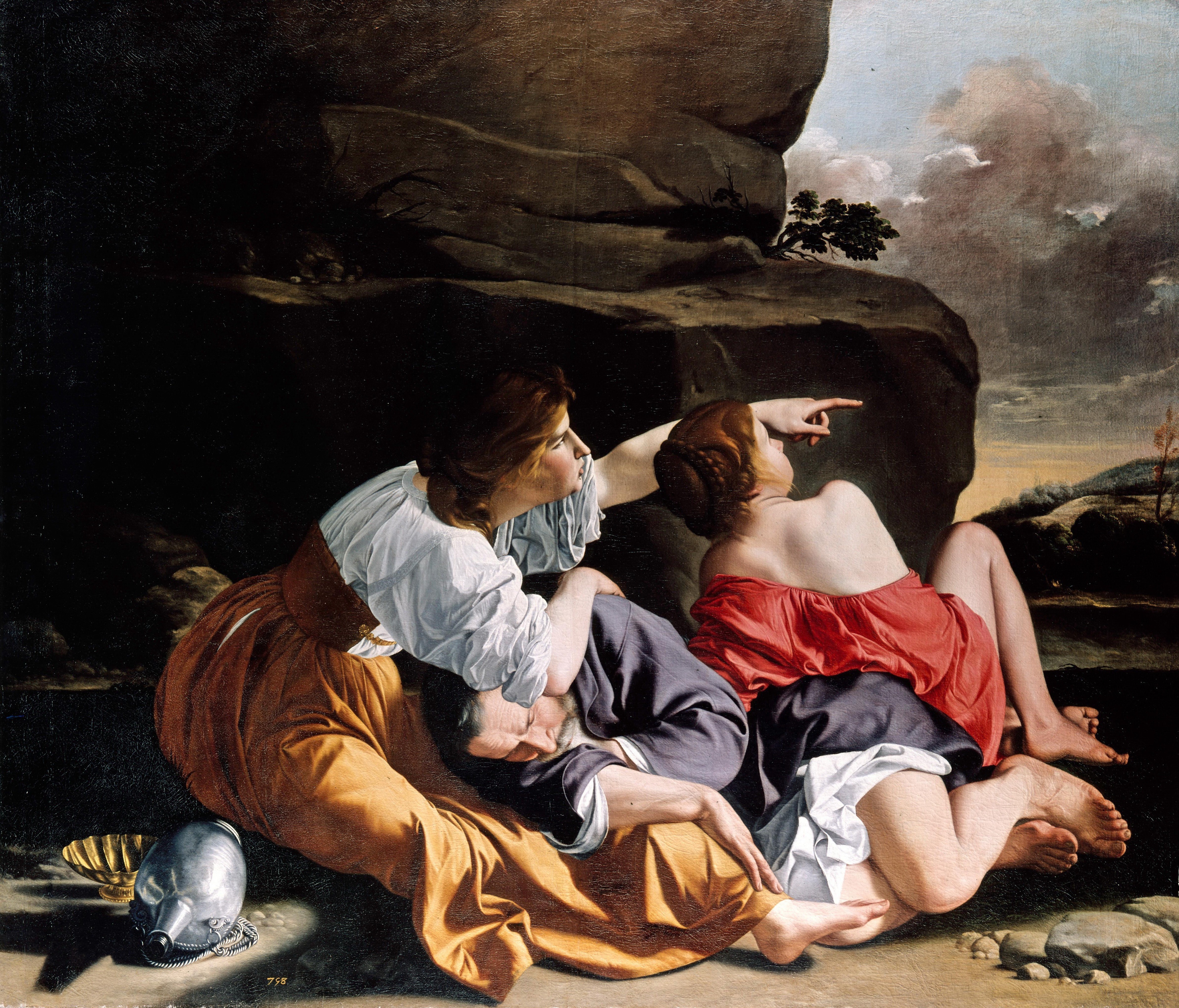 3780x3233 Fileorazio Gentileschi - Lot And His Daughters Painting By Orazio Gentileschi
