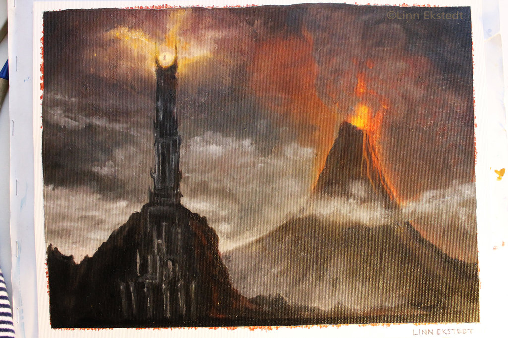 1024x682 Lotr Oil Painting By Lekstedt - Lotr Painting