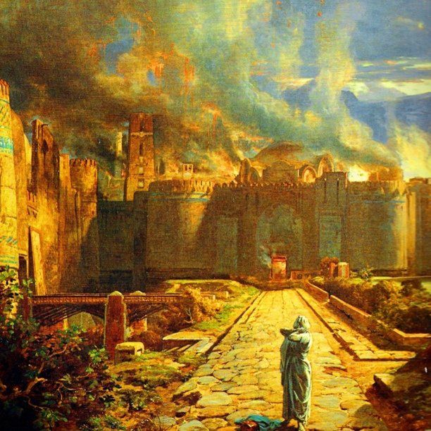 612x612 Remember Lot's Wife Biblical Art, Bible Pictures And Savior - Lots Wife Painting