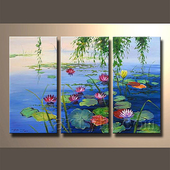 Lotus Flower Acrylic Painting at PaintingValley.com | Explore ...