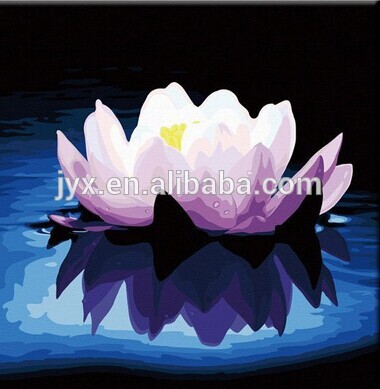 380x389 Acrylic Lotus Flower Painting,wall Art Flower Acrylic Painting - Lotus Flower Acrylic Painting