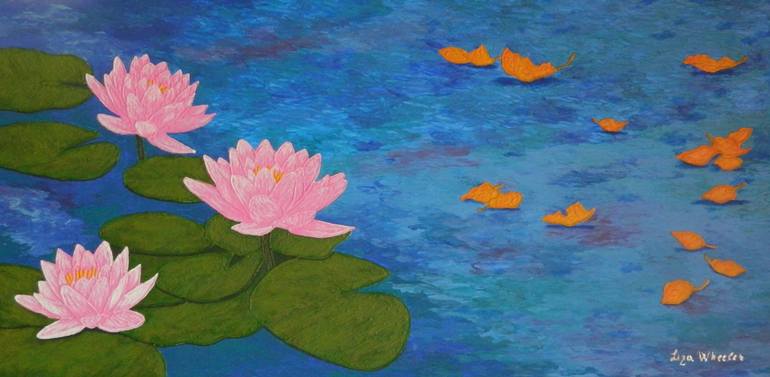 770x377 Saatchi Art Last Song Of Summer - Lotus Flower Painting