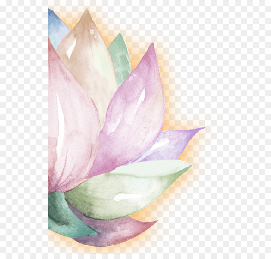 900x860 Watercolor Painting - Lotus Flower Watercolor Painting