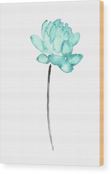 468x732 Blue Lotus Flower Watercolor Painting, Abstract Flower Art Print - Lotus Flower Watercolor Painting