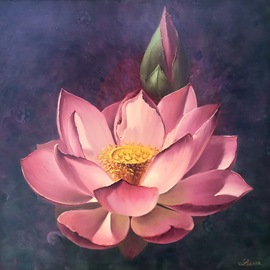 270x270 Fleur De Lotus By Ludivine Corominas, 2017 Painting Artsper - Lotus Painting