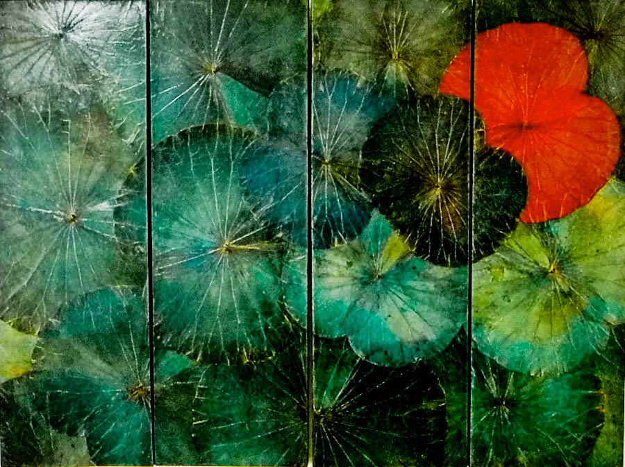 900x673 Lotus Leaves Painting Workshop I - Lotus Painting