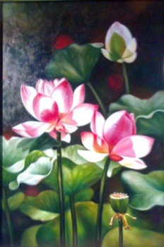 232x350 The Lotus Painting - Lotus Painting