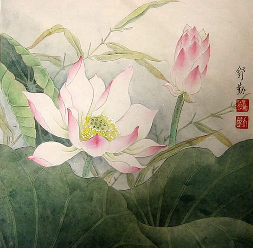 817x800 Chinese Lotus Painting Lotus 2405006, 33cm X X - Lotus Painting