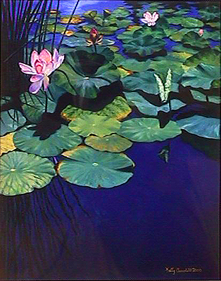 314x400 The Lotus Pond Gallery - Lotus Pond Painting