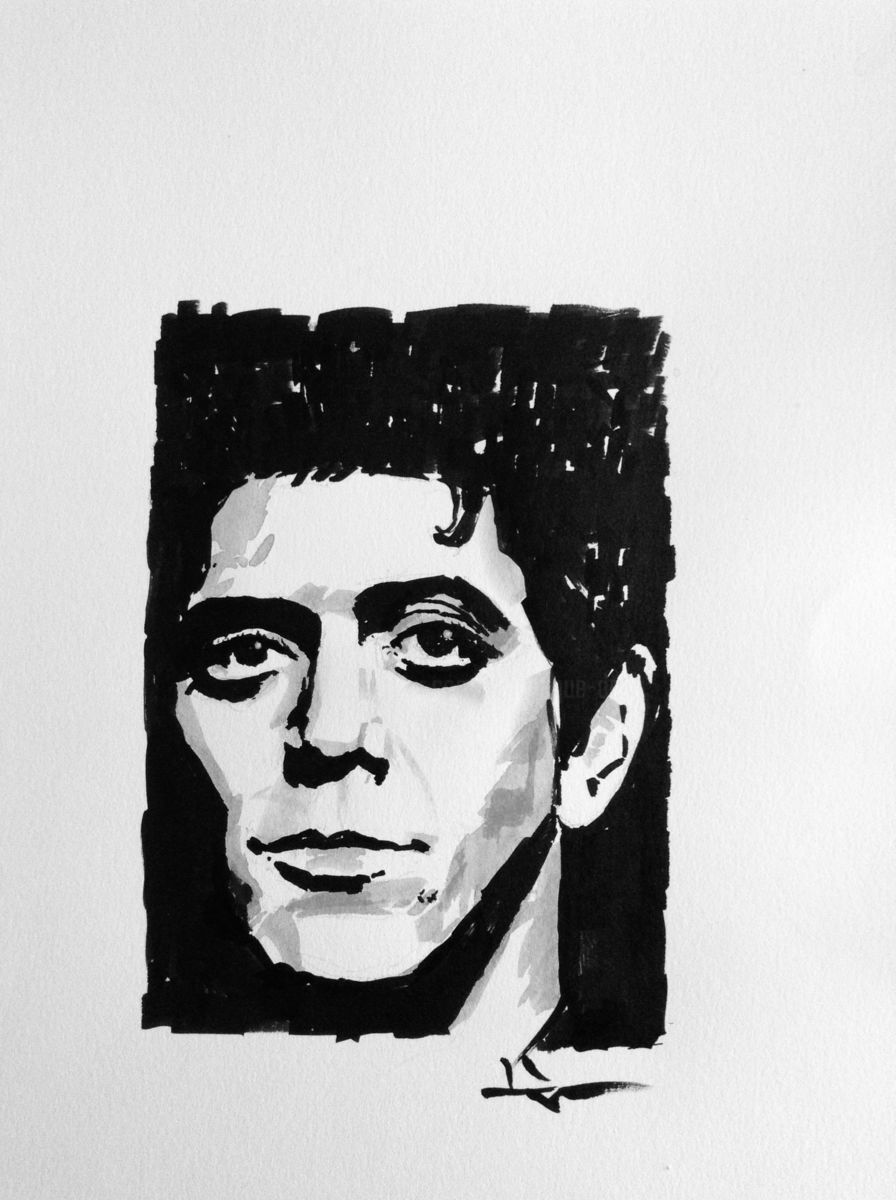 896x1200 Portrait De Lou Reed (Dominique - Lou Reed Painting