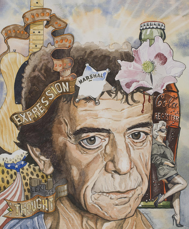744x900 Lou Reed Between Thought And Expression Painting By Jim Macdonald - Lou Reed Painting