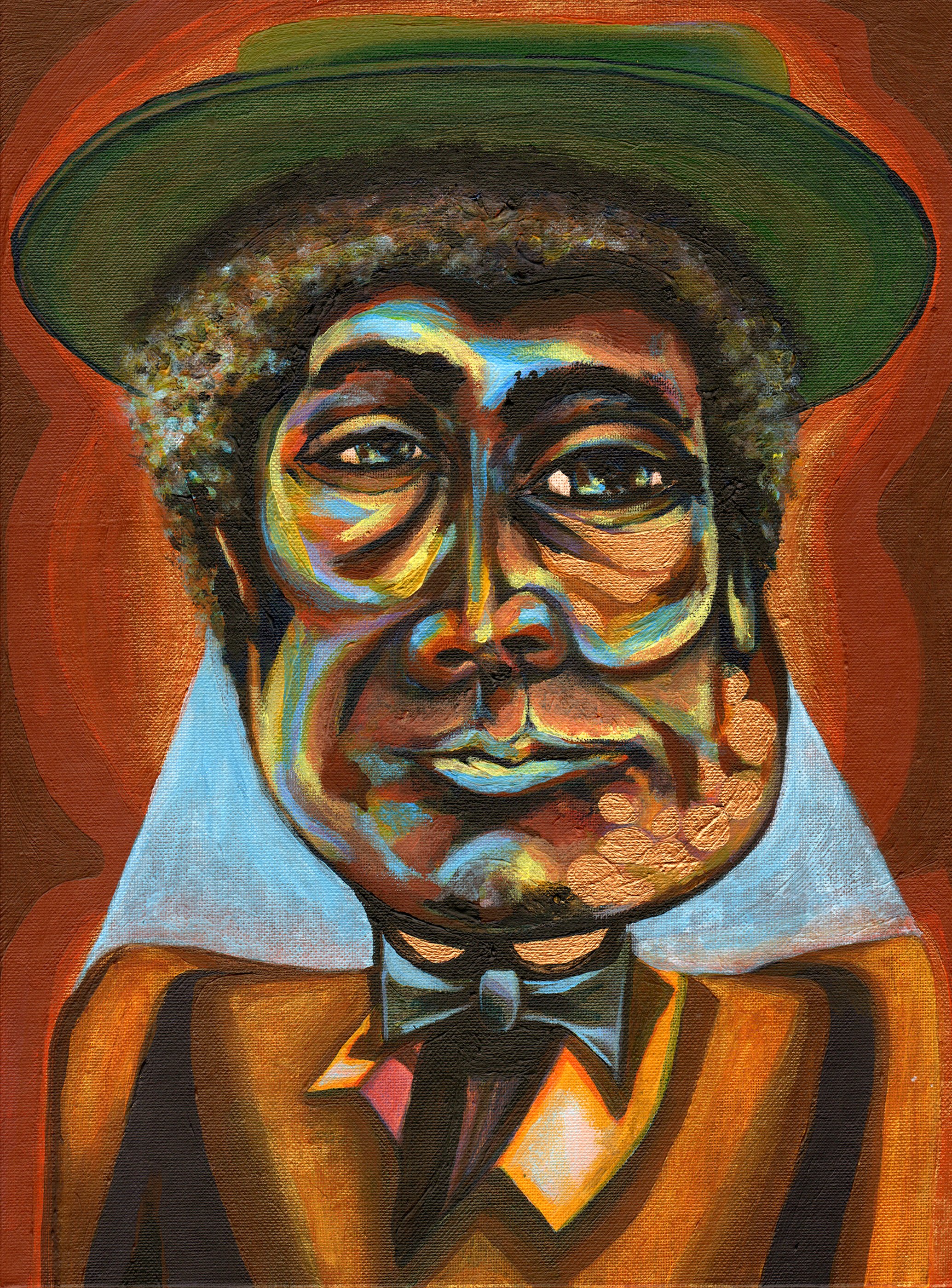 2069x2800 Louis - Louis Armstrong Painting