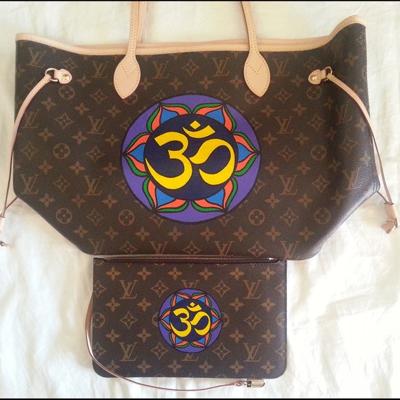 580x580 Louis Vuitton Bags Hpcustom Painted Neverfull Poshmark - Louis Vuitton Painting