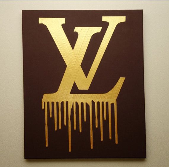 570x566 Louis Vuitton Drip (Made To Order 16x20 Acrylic Painting On Canvas - Louis Vuitton Painting