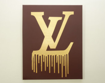 340x270 Louis Vuitton Paris Painting 20x20 Lv Inspired Designer - Louis Vuitton Painting