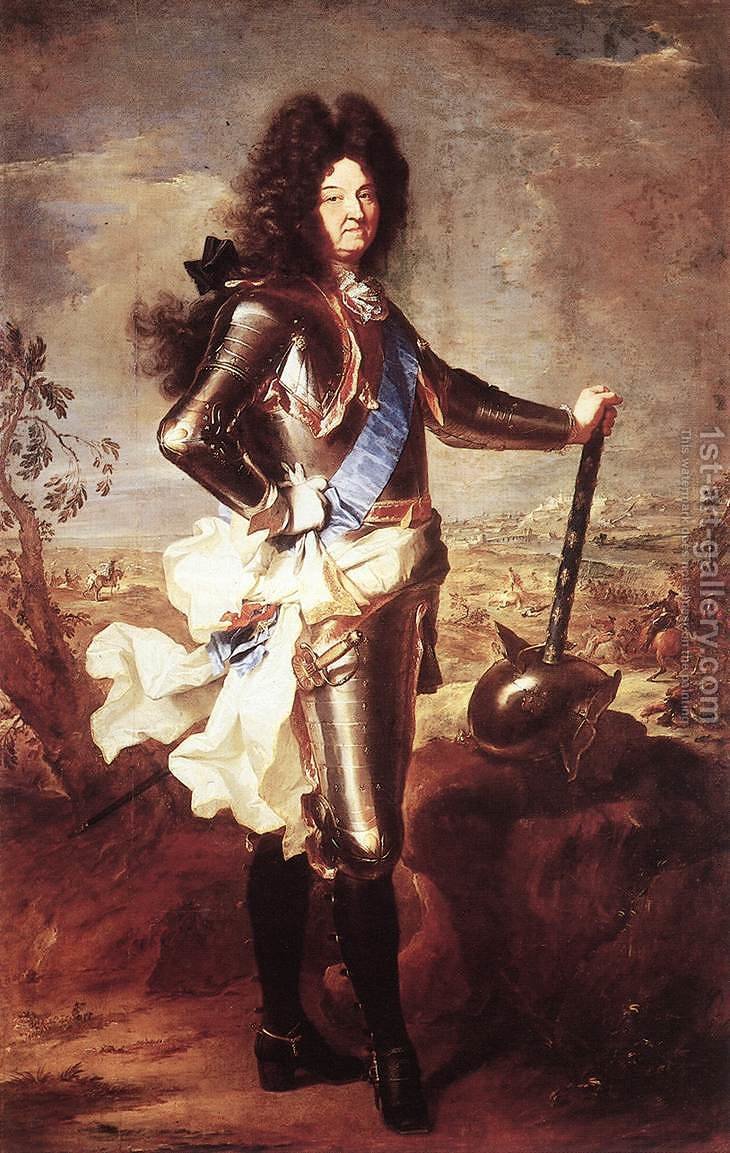 730x1153 Portrait Of Louis Xiv 1694 Hyacinthe Rigaud Reproduction 1st Art - Louis Xiv Painting