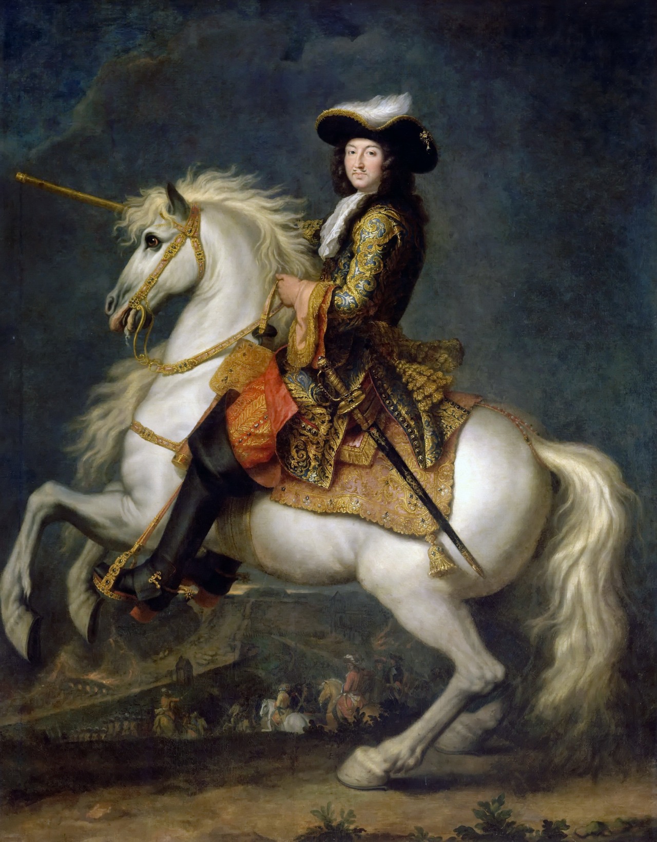 1280x1642 The Lion Chaeronea Equestrian Portrait King Louis Xiv - Louis Xiv Painting