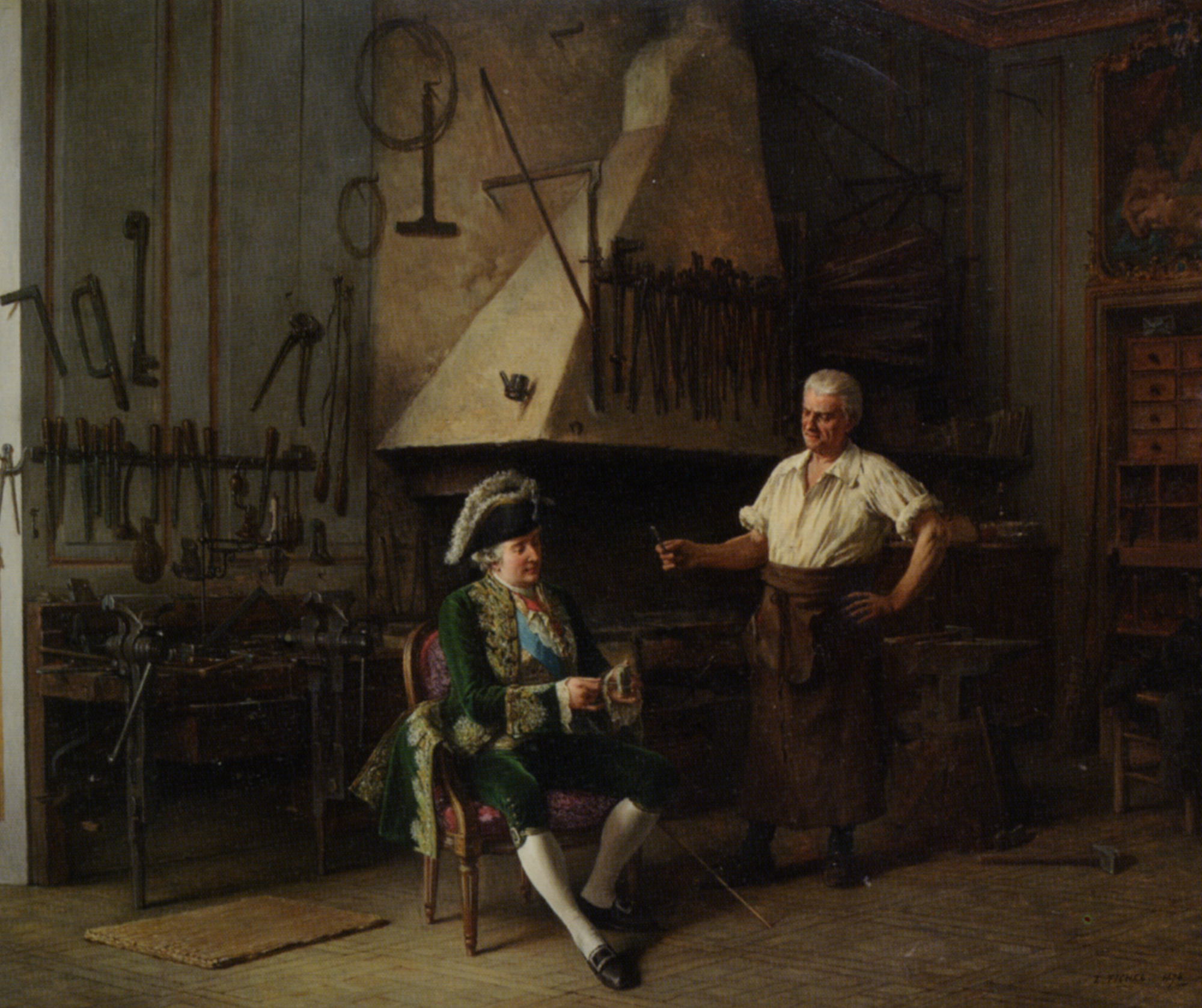 2000x1677 The Forge Of King Louis Xvi Benjamin Eugene Fichel - Louis Xvi Painting