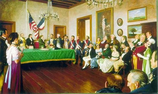 550x327 Growing A Nation New Orleans Was The Centerpiece Of The Louisiana - Louisiana Purchase Painting