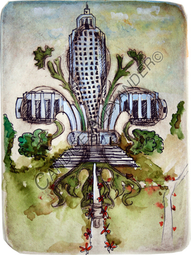 376x500 Louisiana State Capitol - Louisiana State Painting