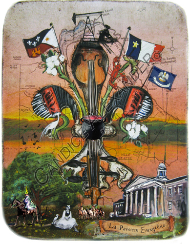 389x500 Louisiana State Flag Archives - Louisiana State Painting