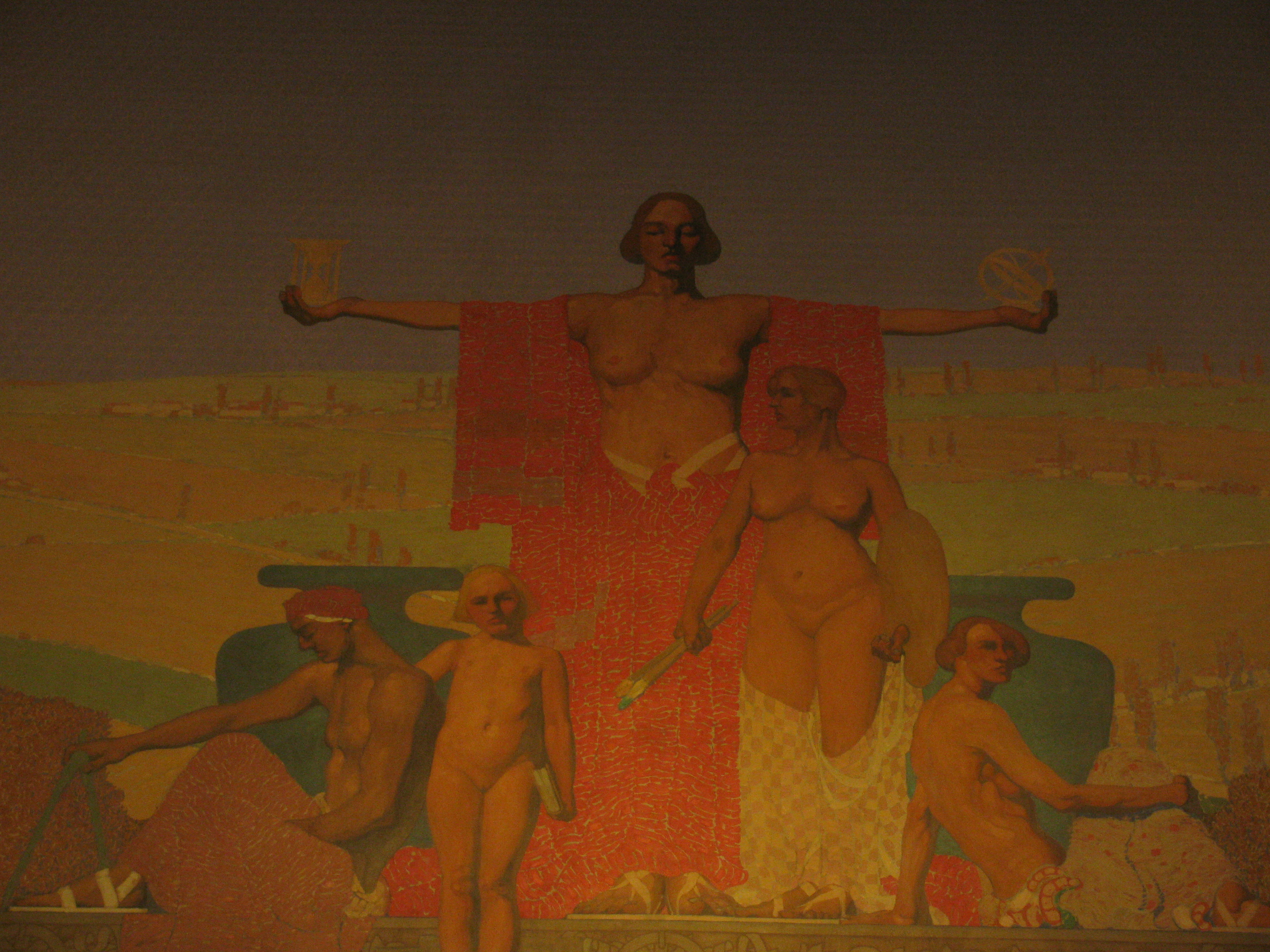 2816x2112 Filejules Guerin Mural In Louisiana State Capitol.jpg - Louisiana State Painting