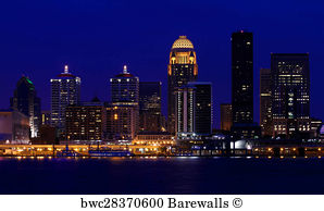 Louisville Skyline Painting