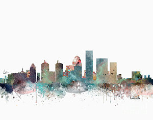 300x236 Louisville Skyline Art Fine Art America - Louisville Skyline Painting