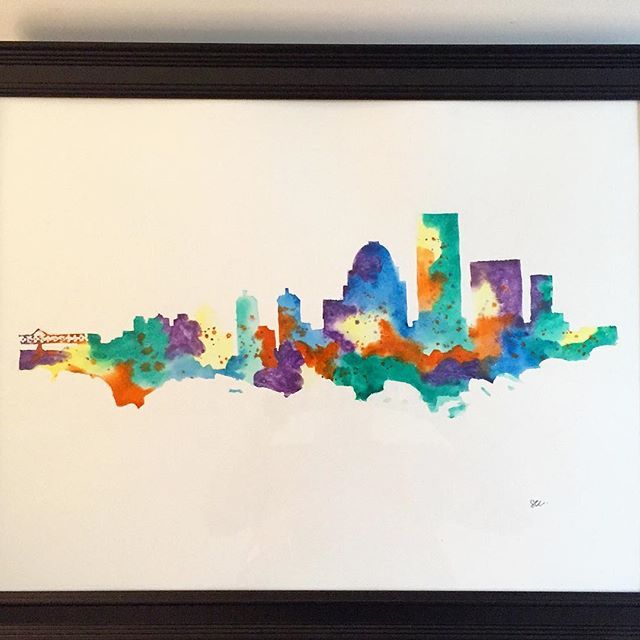 640x640 The Louisville Skyline All Painted Up For Summer - Louisville Skyline Painting