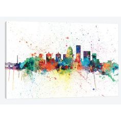 236x236 Dot Dot Dash - Louisville Skyline Painting
