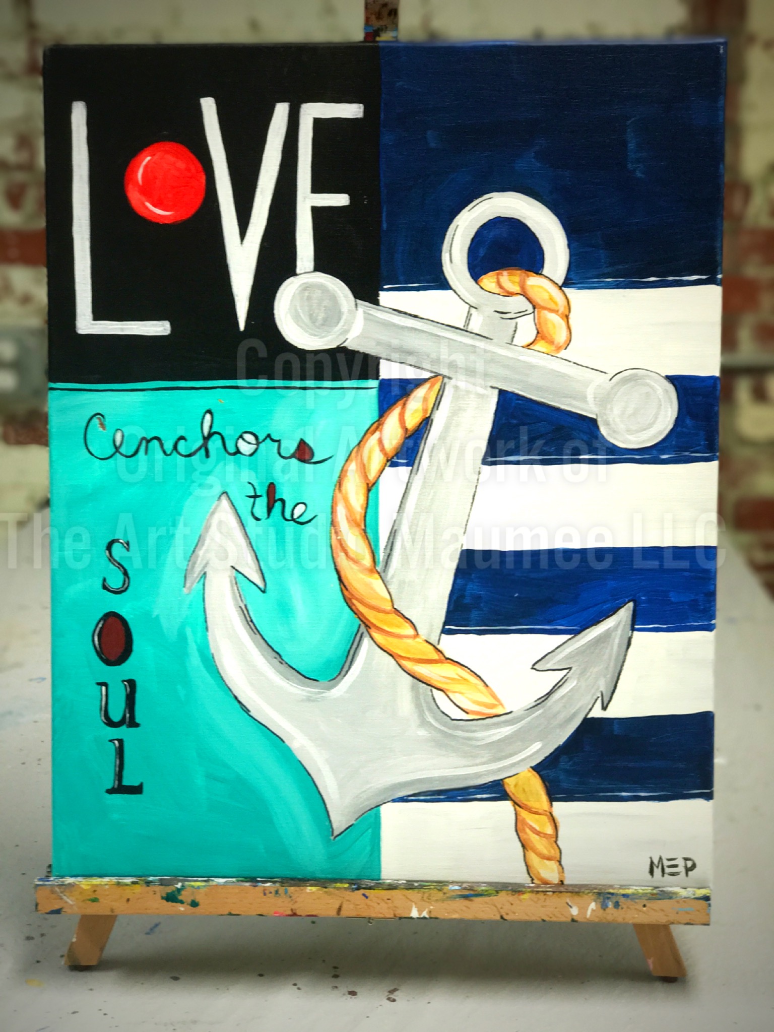 1536x2048 Love Anchors The Soul You Can Be An Artist - Love Anchors The Soul Painting