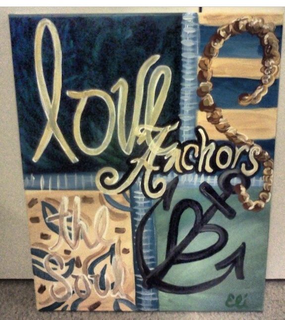 575x646 Love Anchors The Soul Painting Done - Love Anchors The Soul Painting
