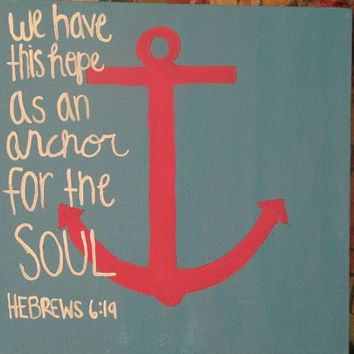 354x354 Shop Hope Anchors The Soul Hebrews On Wanelo - Love Anchors The Soul Painting
