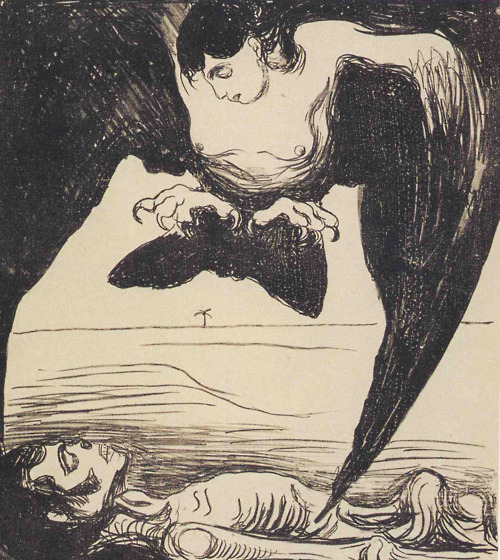 500x560 Metal On Metal Edvard Munch's Dark And Macabre Works - Love And Pain Munch Painting