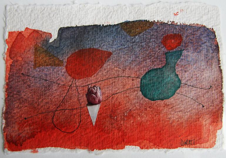 770x539 Saatchi Art Love Brings Thorns But Not Pain Painting By Vignati - Love And Pain Painting